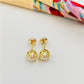 XO162 Aro Perla dia. 5 mm con tope cerrado Aro Baño Oro Aros Bañados en Oro y Plata hecho de Bronce Bañado en Oro 18K Joyas Bañadas en Oro
