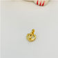 XO176 Argolla Presión 9 mm Aro Baño Oro Aros Bañados en Oro y Plata hecho de Bronce Bañado en Oro 18K