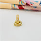 XO206 Aro Argolla a Presión 8x3 mm con Circones Aro Baño Oro Aros Bañados en Oro y Plata hecho de Bronce Bañado en Oro 18K Joyas Bañadas en Oro