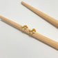XO229 Aro Estrella Calada Lijada 9mm Aro Baño Oro Aros Bañados hecho de Bronce Bañado en Oro 18K Joyas Bañadas en Oro