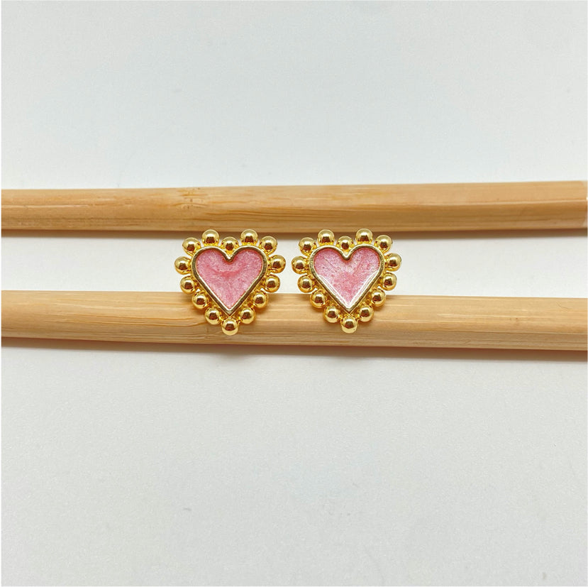 FP985 Colgante Mini Letra Diá. 11 mm Borde Rutilado Figura Baño Plata Figuras Bañadas hecho de Bronce Bañado en Plata 50 ml Joyas Bañadas en Plata XO253-Rosado Irregular