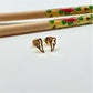 XO265 Aro Alita Calada 5 mm Aro Baño Oro Aros Bañados hecho de Bronce Bañado en Oro 18K Joyas Bañadas en Oro