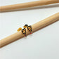 XO265 Aro Alita Calada 5 mm Aro Baño Oro Aros Bañados hecho de Bronce Bañado en Oro 18K Joyas Bañadas en Oro