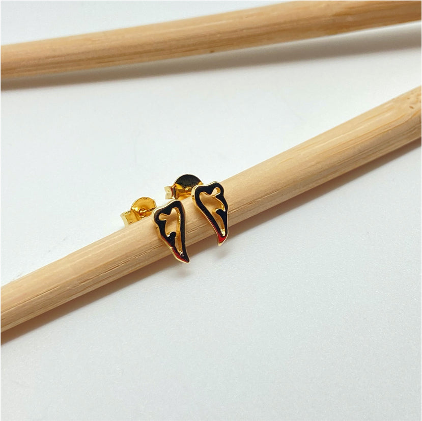 XO265 Aro Alita Calada 5 mm Aro Baño Oro Aros Bañados hecho de Bronce Bañado en Oro 18K Joyas Bañadas en Oro
