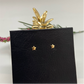 XO58 Estrella 5 mm Aro Baño Oro Aros Bañados en Oro y Plata hecho de Bronce Bañado en Oro 18K Joyas Bañadas en Oro