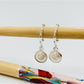 XP104 Argolla c Perla Redonda Aro Baño Plata Aros Bañados hecho de Bronce Bañado en Plata 50 ml Joyas Bañadas en Plata