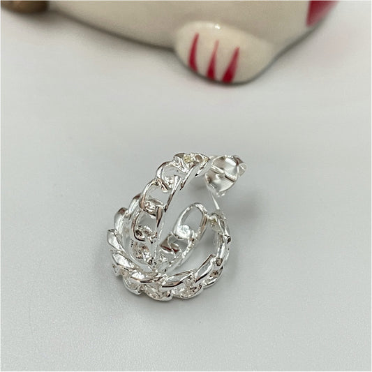 XP119 Aro Argolla Cadena Grumet Chico 16 mm ancho 3 mm Aro Baño Plata Aros Bañados en Oro y Plata hecho de Bronce Bañado en Plata 50 ml Joyas Bañadas en Plata
