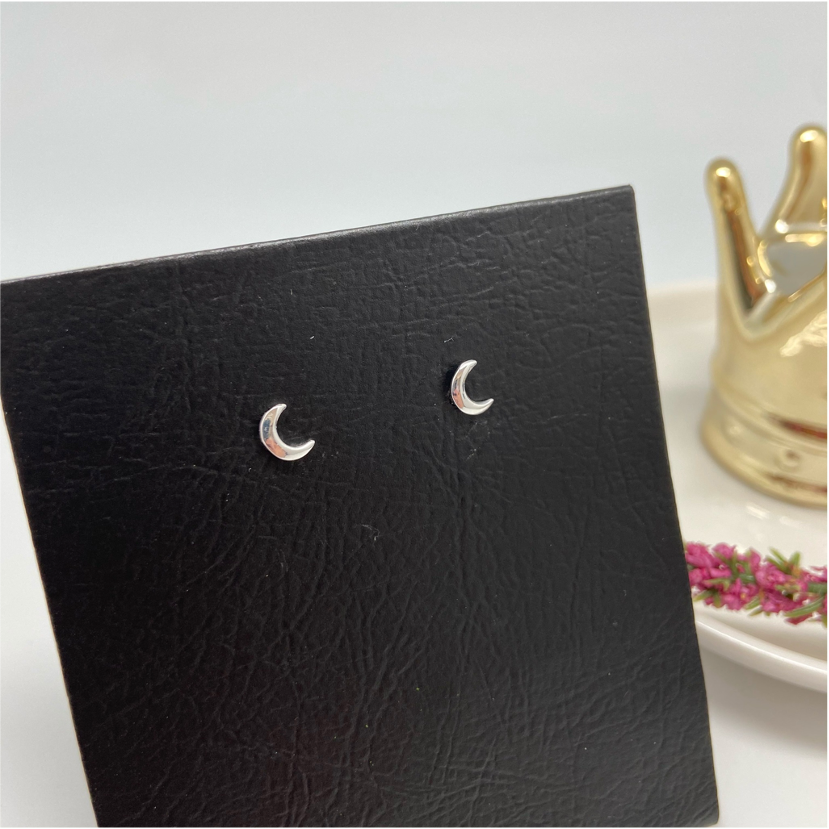 XP138 Aro Mini Luna Lisa 6 mm Aro Baño Plata Aros Bañados en Oro y Plata hecho de Bronce Bañado en Plata 50 ml Joyas Bañadas en Plata