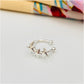 XP201 Cuff Estrellas Triple Aro Baño Plata Aros Bañados en Oro y Plata hecho de Bronce Bañado en Plata 50 ml Joyas Bañadas en Plata