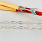 CP110 Cadena Candado Eslabón 7x5 mm Cadena Baño Plata