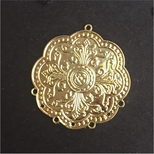 FO186 32 mm Figura Baño Oro Figuras Bañadas en Oro y Plata hecho de Bronce Bañado en Oro 18K