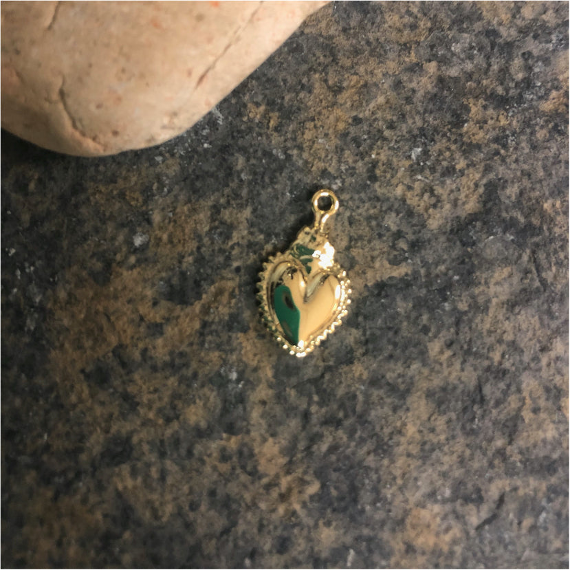 FO417 Detente Liso Borde reticulado Figura Baño Oro Figuras Bañadas en Oro y Plata hecho de Bronce Bañado en Oro 18K