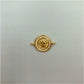 FO434 Conector San Benito Circones S 12 mm Figura Baño Oro Figuras Bañadas en Oro y Plata hecho de Bronce Bañado en Oro 18K