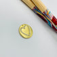 FO905 Colgante Redondo Corazón con Circones 15 mm Figura Baño Oro