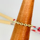 WO43 Anillo Cadena Ancho 3 mm Anillo Baño Oro Anillos Bañados en Oro y Plata hecho de Bronce Bañado en Oro 18K Joyas Bañadas en Oro