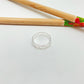 WP60 Anillo Estrellas caladas Ancho argolla 6 mm Anillo Baño Plata Anillos Bañados hecho de Bronce Bañado en Plata 50 ml Joyas Bañadas en Plata