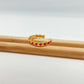 WO62 Anillo Ajustable Estrellas con resina color Dia. 18 mm ancho 3 mm Anillo Baño Oro
