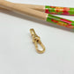 AO110 Broche tipo Boya 20 mm más argolla Accesorio Baño Oro Accesorios Bañados hecho de Bronce Bañado en Oro 18K Joyas Bañadas en Oro