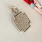 FP06 Colgante Cruz del Equilibrio con corazones estampados 27 mm mas valier Figura Baño Plata