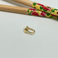 XO320 Cuff Estrella 7 mm Aro Baño Oro
