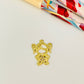 FO914 Colgante Niñita con circones 15x12 mm más argollita Figura Baño Oro