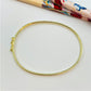 EO15 Esclava Lisa Finita con broche 65x50x3 mm Esclava Baño Oro