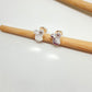 XP247 Aro Rombos y Circón 7x10 mm Aro Baño Plata