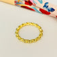 WO43 Anillo Cadena Ancho 3 mm Anillo Baño Oro Anillos Bañados en Oro y Plata hecho de Bronce Bañado en Oro 18K Joyas Bañadas en Oro