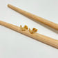 XO297 Aro mini estrella alada 5x7 mm Aro Baño Oro