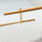 XO304 Aro Cadena candado eslabon 4x2 mm Largo cadena 6 cm Aro Baño Oro
