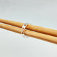 WP60 Anillo Estrellas caladas Ancho argolla 6 mm Anillo Baño Plata Anillos Bañados hecho de Bronce Bañado en Plata 50 ml Joyas Bañadas en Plata