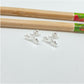 XP274 Aro 3 estrellas en fila 5x15 mm Aro Baño Plata Aros Bañados hecho de Bronce Bañado en Plata 50 ml Joyas Bañadas en Plata